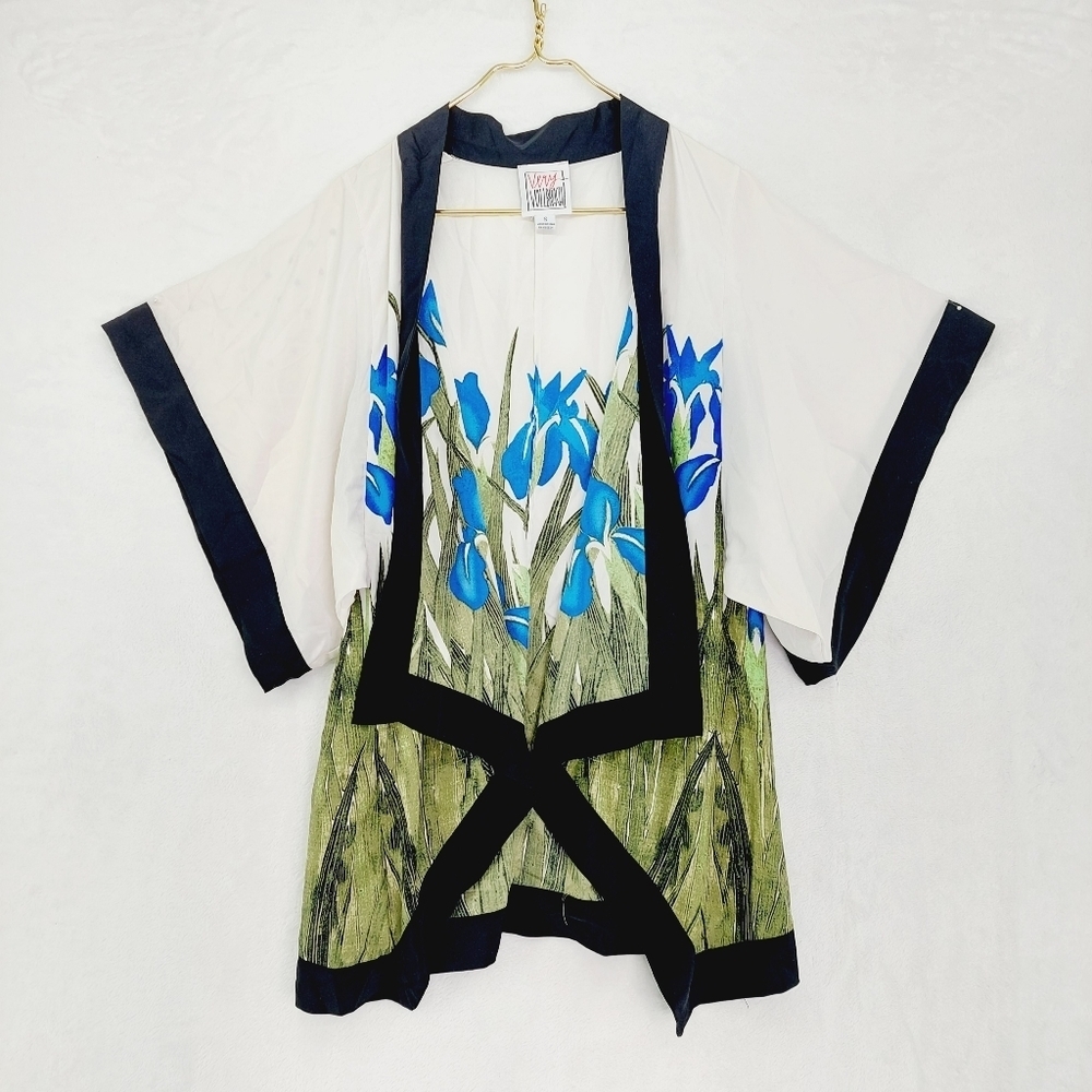 Very Volatile Multicolor Polyester Hadagi Kimono Tops 433